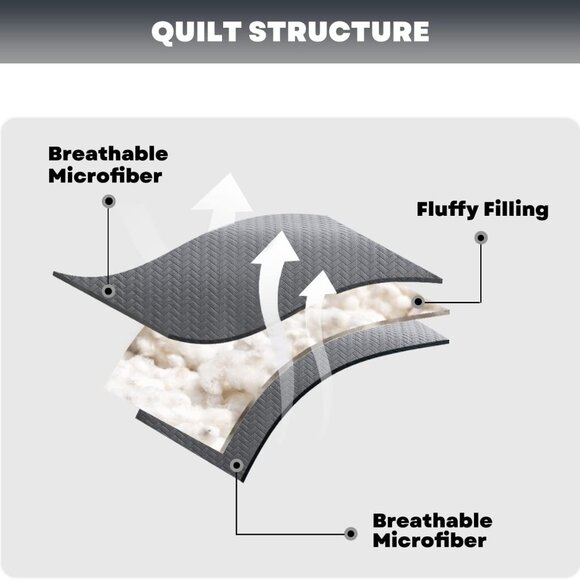 Maple & Stone King Quilt Set - Gray - 3 Piece Set - Picture 4 of 6